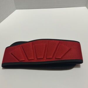 Rip Toned Red and Black Waist Belt For Weightlifting